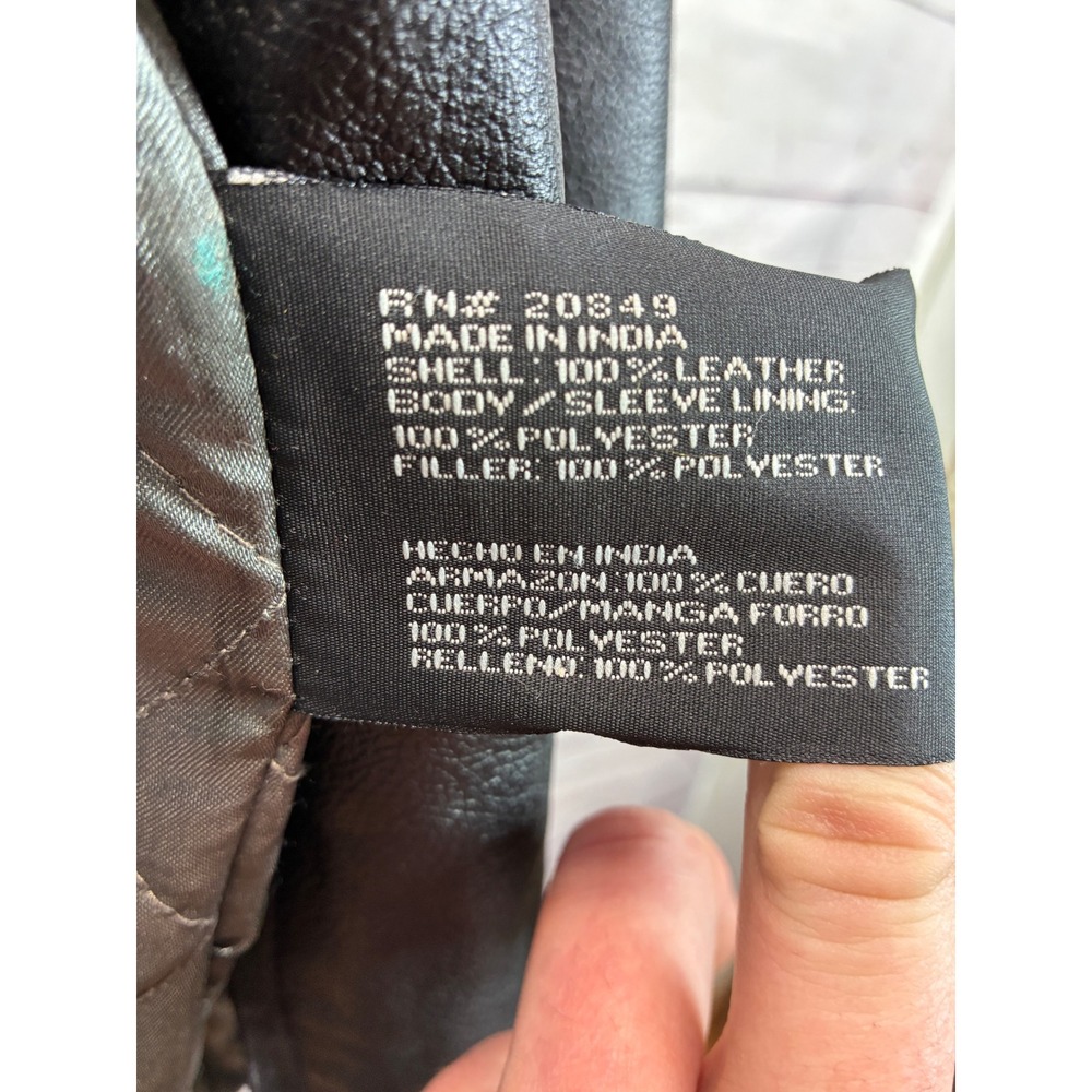 Y2K Vintage Midnight Velvet Belted Zip Leather Jacket Grunge Trench Large Black - Picture 4 of 8